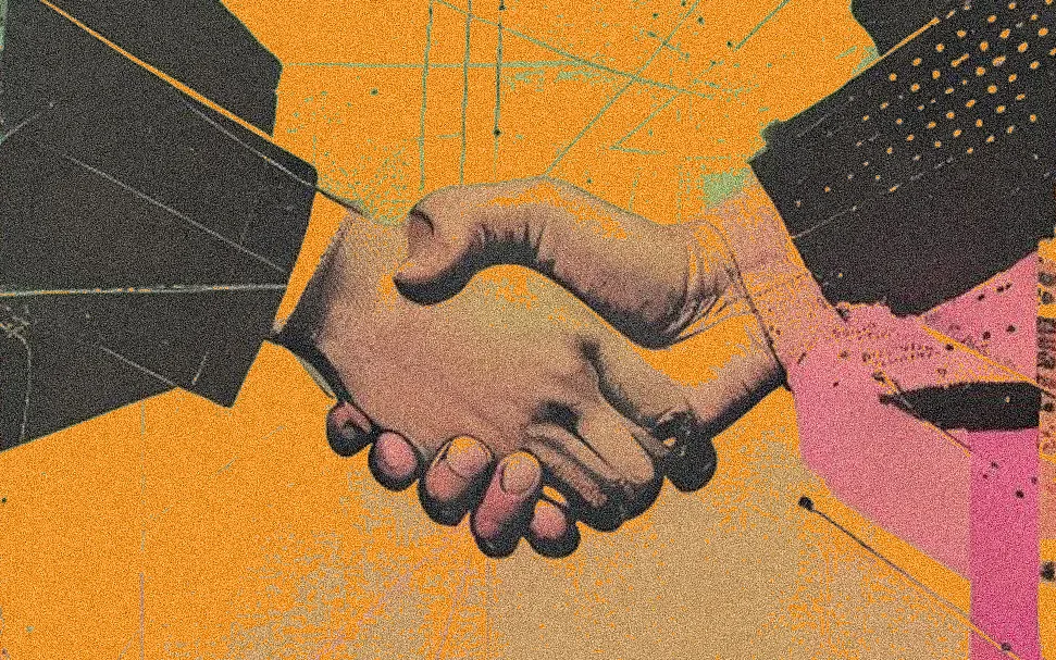 B2B network with robotic automation representing sales on LinkedIn